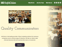 Tablet Screenshot of infocision.com